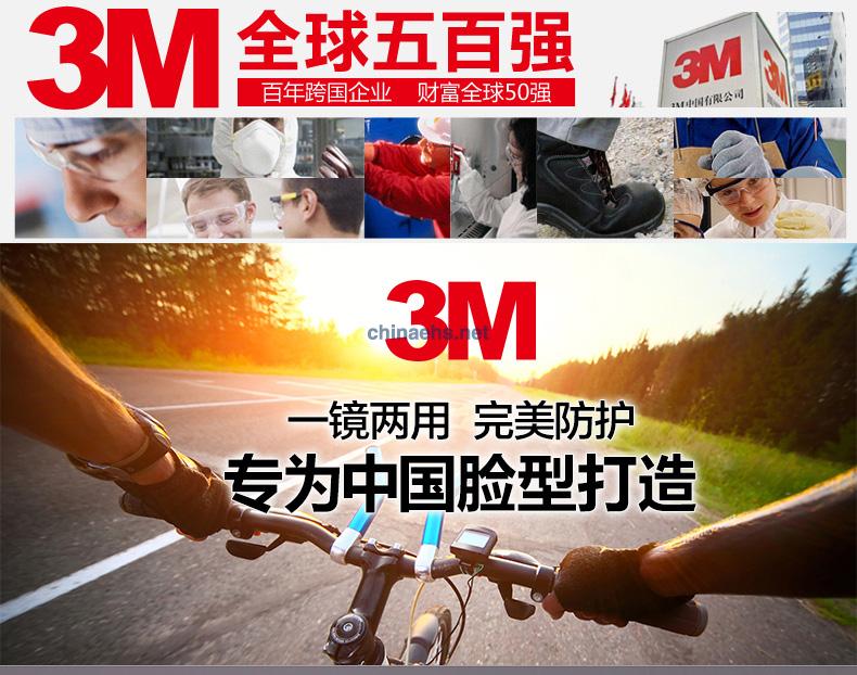 3M 12308 中國款一鏡兩用型防護眼鏡（無色鏡片，防霧）